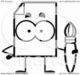 Mascot Paintbrush Cory Thoman sketch template