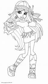 Coloring Pages Monster High Abbey Bominable Printable Characters Girls Print sketch template