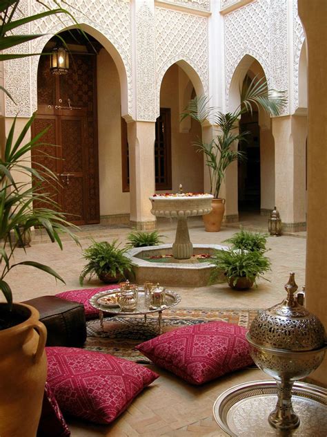 moroccan courtyard morocco style moroccan interiors moroccan