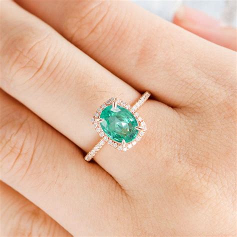 xmm natural emerald engagement ring genuine emerald ring oval cut