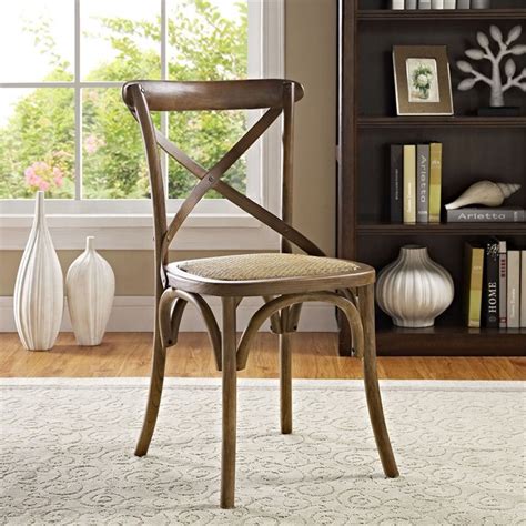 hawthorne collections dining side chair in walnut 684357155950 ebay