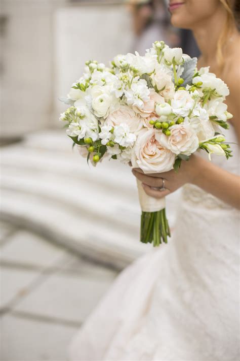 pale pink  white bridal bouquet