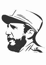 Castro Fidel Drawing Coloring Dessin Edupics Téléchargez Grande La sketch template