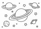 Coloring Planets Pages Planet Clipart Stars Library sketch template