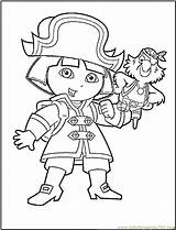 Pirate Coloring Pages Female Getcolorings Color sketch template