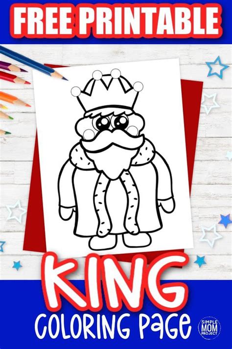 printable king template simple mom project
