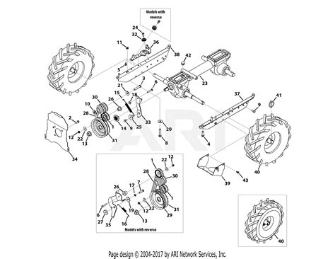 troy bilt   bronco  parts diagram  drive assembly