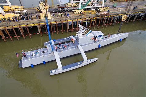 navys  drone ship unit unmanned surface vessel division   field sea hunter