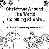 Coloring Pages Christmas Around Colouring Traditions Sheets Template Kids Choose Board sketch template