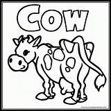 Cow Coloring Pages Printable Kids Cows Farm Animal Printables Colouring Head Print Cartoon Clipart Template Cliparts Color Word Library Simple sketch template