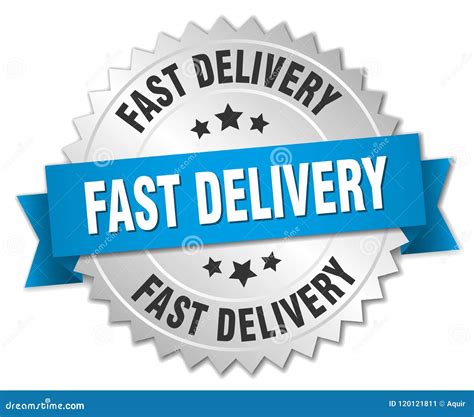 fast delivery stock vector illustration  seal emblem