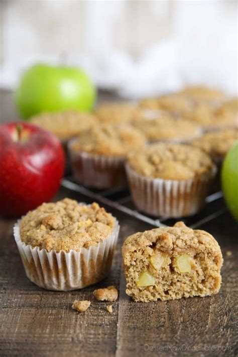 Apple Cinnamon Muffins With Crumb Topping Dessert Now Dinner Later