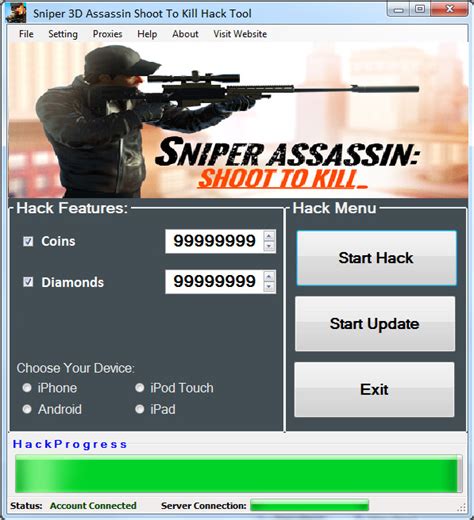 sniper 3d assassin hack coins diamonds android ios ~ micro