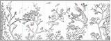 Chinoiserie Book Coverings Casart Choose Board Coloring Mural Pages sketch template