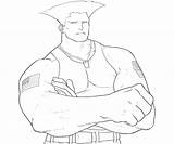 Guile Style Coloring Printable Pages sketch template