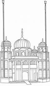 Baisakhi Colouring Vaisakhi Gurdwara Sheet Onlycoloringpages sketch template