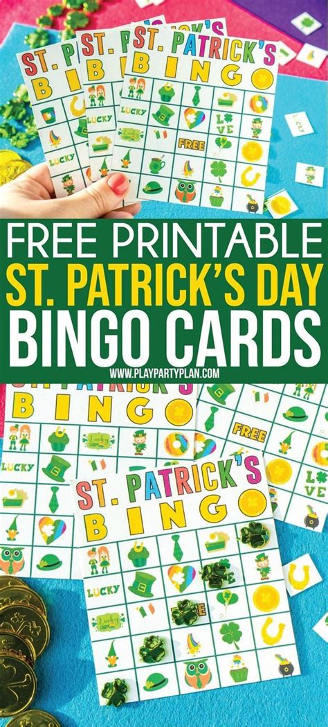 printable st patricks day bingo cards printable bingo cards
