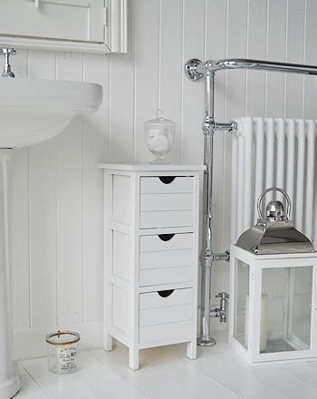 dorset slim cm wide narrow white bathroom storage furnitue   drawers