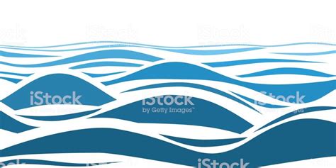 blauwasser meereswellen abstrakte vektor hintergrund lizenzfreies