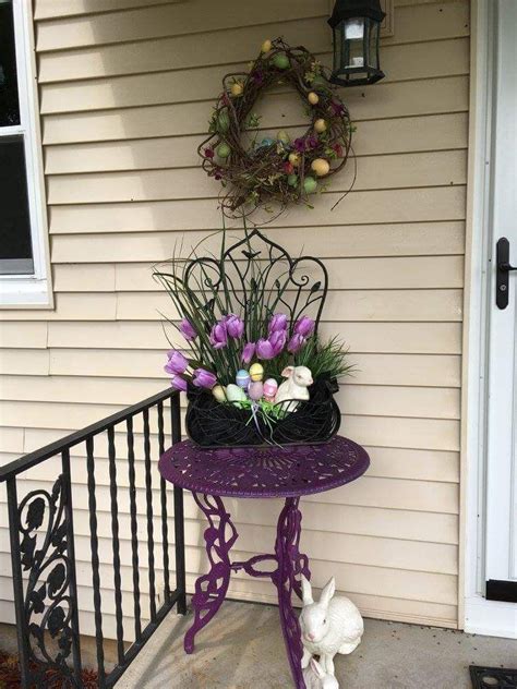 outdoor easter decorations  bedeck  house