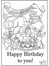 Birthday Happy Coloring Pages Advertisement sketch template