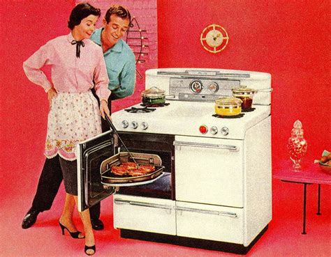 Womans Day May 1955 Vintage Oven Retro Photo Vintage Stoves