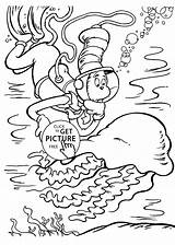 Seuss Wacky Kolorowanki Suess Lorax Hat Prot Kot Darmowe Wydrukuj Kolorowankę sketch template