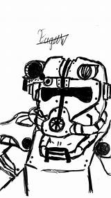 Fallout Armor Power Drawing Getdrawings sketch template