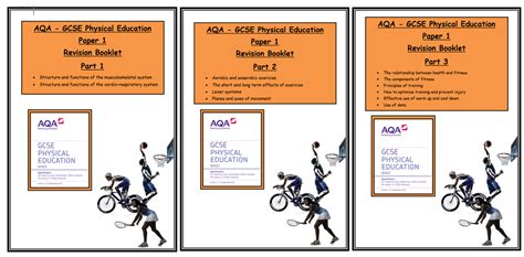 aqa gcse pe paper  complete revision booklets teaching resources