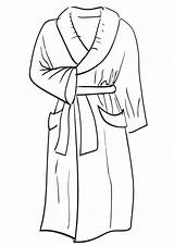 Bathrobe Coloring Pages sketch template