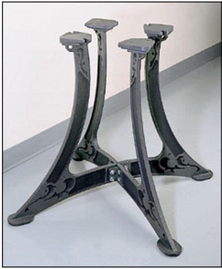 metal pedestal table base lee valley  cast iron