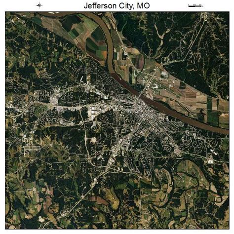 aerial photography map  jefferson city mo missouri