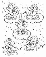 Osos Orsetti Ositos Nubes Lluvia Amorosos Kleurplaten Bisounours Tiernos Ursinhos Carinhosos Cartoni Falling Colorea Tus Coloriez Animati Coloringhome sketch template