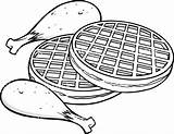 Waffles Waffle Vector sketch template