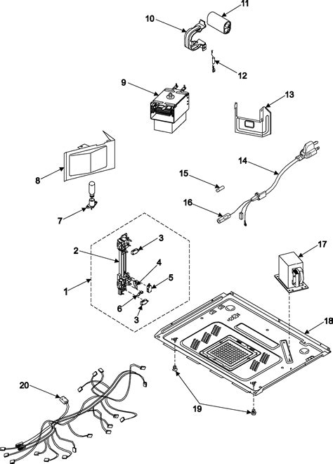 samsung microwave bodycavityelements parts model mdwcxaa searspartsdirect