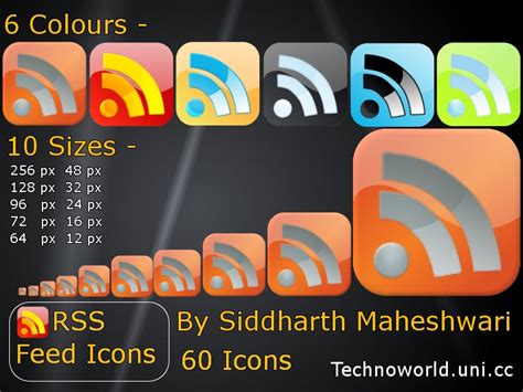 rss feed icons  websites  siddharthmaheshwari  deviantart