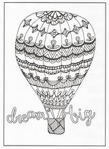 Coloring Pages Dream Big Grown Ups Air sketch template