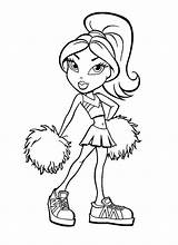 Coloring Bratz Pages Kids Printable Colouring Sheets Drawings Sports sketch template
