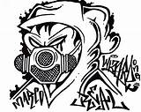 Graffiti Drawings Drawing Characters Sketches Mask Draw Gas Character Coloring Cool Pages Outlines Gangster Expert Wizard Easy Skulls Clipart Library sketch template