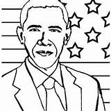 Obama Barack Coloring Getcolorings President sketch template