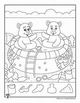 Hidden Summer Easy Printable Activity Kids Puzzles Activities Objects Object Simple Kindergarten Pages Coloring Woojr Printables Preschool Choose Board Books sketch template