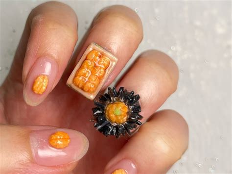 japanese nail artists mouthwatering uni nails  give   urge
