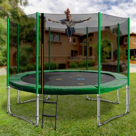 green  trampoline   lot  sizes weld  model