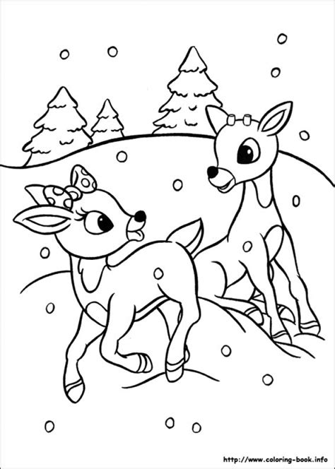 rudolph coloring page printable  kids wyr