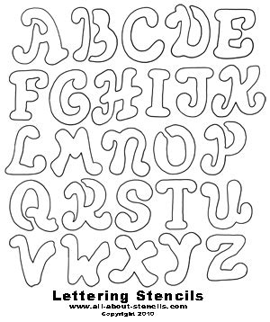alphabet stencils  printable