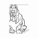 Basset Hound Coloring Pixers Dog Cartoon Wall Book sketch template