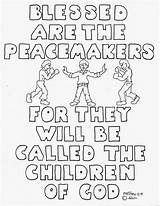 Coloring Pages Peacemakers Kids Blessed Printable God Matthew Beatitudes Clipart Bible School Sunday Am Coloringpagesbymradron Sheets Peacemaker Isaac Child Beatitude sketch template