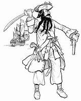 Colorear Caribe Piratas Pirates sketch template