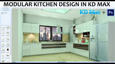 modular kitchen design  kd max step  step youtube