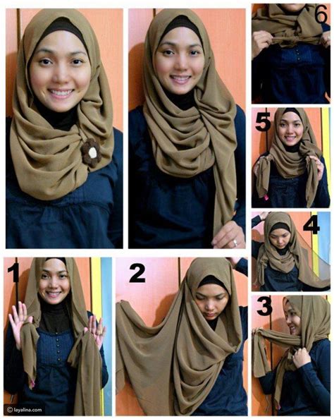 بالصور والخطوات تعلمي 5 طرق بسيطة وعصرية للف الحجاب ليالينا